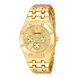 CASADO Men Patterned Dial & Bracelet Style Straps Analogue Watch CSD-626-GOLD-GOLD-HBLT-picture-36
