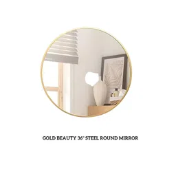 CasaGold Beige Round Mirror-picture-31