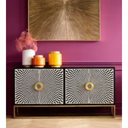 casagold Kara Bone Inlay Sideboard In Black Colour-picture-15