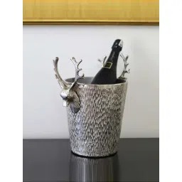 Casagold Silver Aluminium Stag Head Wine Cooler-picture-16