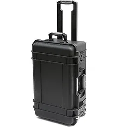 case n foam Ew5120-Tr Protective Hard Plastic Case Briefcases With Cubed Foam, Retractable Handle And Wheels,Black-picture-24