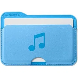 CASEOLOGY by Spigen Folder Pop Magsafe Wallet [Non-Slip Silicon Patterned] Magnetic Card Holder for iPhone 15, 14, 13, 12, Series (PU Leather, Suede | Sky Blue Music)-picture-14