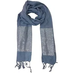 Cashmere Craft Lurex Shinny Striped stoles for Women & Men-picture-30