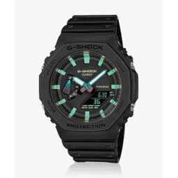 casio G-SHOCK Black-Rusted Dial Black Resin Strap Analog-Digital Watch - For Men G1388 (GA-2100RC-1ADR)-picture-13