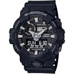 casio G-Shock GA-700-1BDR Analog-Digital Black Dial Men Watch Black Resin Strap (G715)-picture-27