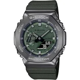 casio G-Shock GM-2100B-3ADR Dark Grey IP Green Analog-Digital Dial Green Resin Strap Men's Watch Shock and 200M Water Resistant G1160-picture-29