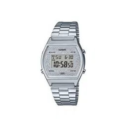 casio Men D186 Vintage B640WDG-7DF Silver Digital Dial Silver Stainless Steel Band-picture-42