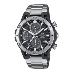 CASIO Men Dial & Stainless Steel Cuff Straps Analogue Chronograph Solar Powered Watch ED628-picture-22