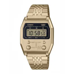 CASIO Unisex Dial & Gold Toned Stainless Steel Straps Digital Watch D327-picture-28