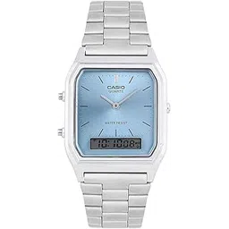 casio Vintage AQ-230A-2A1MQYDF Blue Analog-Digital Dial Silver Stainless Steel Band Ad270-picture-15