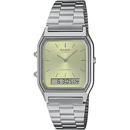 casio Vintage AQ-230A-9AMQYDF Analog-Digital Green Dial Unisex (AD280)-picture-17