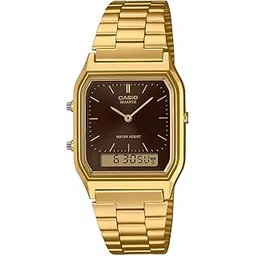 casio Vintage AQ-230GA-5AMQYDF Analog-Digital Brown Dial Unisex (D369)-picture-28