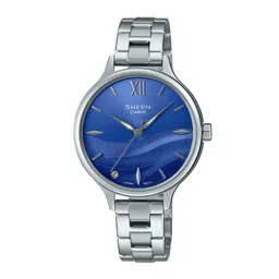 CASIO Women Embellished Dial & Stainless Steel Bracelet Style Straps Analogue Watch SH272-picture-15