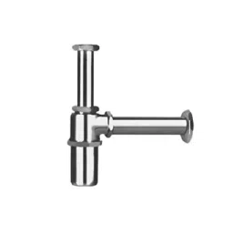 CASLLA Bottle Trap Silver Chrome Finish 12 inch (300 mm), AUX-BT-202B image 1