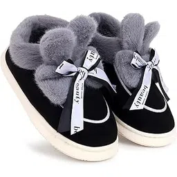 cassiey Comfortable Indoor/Outdoor Winter Snow Shoes |Womens Slip on Fur Boot-picture-39