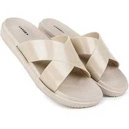 cassiey Latest Comfortable & Lightweight Sliders/Flip Flops Slippers with Cross Buckle Strap For Women's And Girl's-picture-33