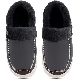 cassiey Latest Comfortable Indoor/Outdoor Winter Snow Boot |Men's Slip on Fur Shoes-picture-31