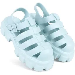 cassiey Latest Fashionable Comfortable & Lightweight Women's Heeled Clogs/Sandals with Adjustable Back Strap for Adult | Stylish & Anti-Skid |Waterproof Heel Sandals for Girls/Ladies-picture-19