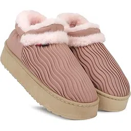 cassiey Latest Women's Comfortable Indoor/Outdoor Winter Shoes/slipper |Womens winter Slip on Boots |Girl's And Women's Winter Fur Shoes-picture-20