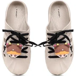 cassiey Latest Women's Fashion Slip On Clogs Sandal with Charms | Comfortable & Lightweight| Indoor & Outdoor Clogs Shoes Women's and Girl's-picture-36