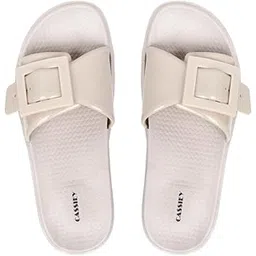 CASSIEY Women's Comfortable Stylish & Waterproof Slip-On Slides Slipper With Belt-picture-47