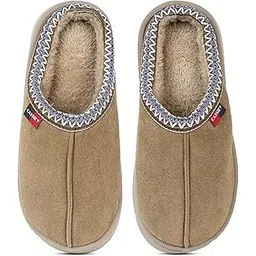 cassiey Womens Slip On Faux Fur Winter Slippers Thickened Sole for Indoor and Outdoor-picture-32