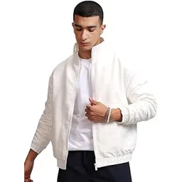Casual Jacket,White Jacket,Men Winter Jacket,Stylish Jacket,Light Weight Jacket,Full Sleeve Polyster Bomber Jacket,Jacket For Men,jacket05.-picture-19
