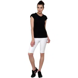 casual tees Solid Women White Tights-picture-16