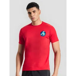 CASUALBUD Men Graphic Printed Round Neck Slim Fit T-shirt-picture-37