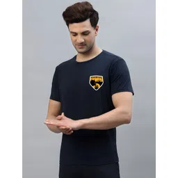 CASUALBUD Men Graphic Printed Round Neck T-shirt image 5