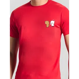 CASUALBUD Men Graphic Printed Round Neck T-shirt image 5