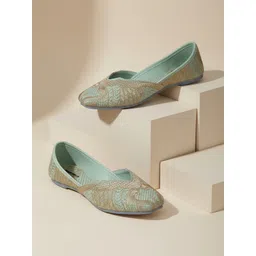 catbird Embroidered Ethnic Jutti Flats Jutis For Women-picture-11