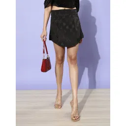 Cation Black Printed Mini Skirt-picture-25