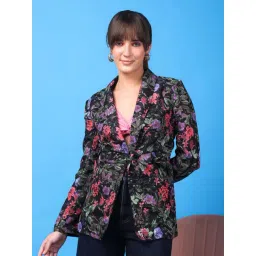Cation Black Printed Shrug-picture-29