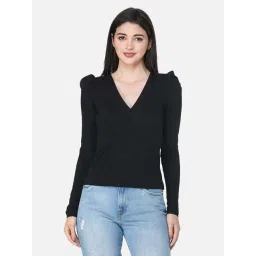 Cation Black V Neck Top-picture-44