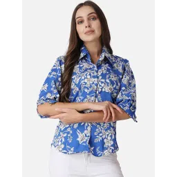 Cation Blue Printed Shirt-picture-31