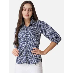 Cation Blue Printed Shirt-picture-25