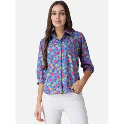 Cation Blue Printed Shirt-picture-34