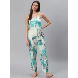 Cation Multicolor Printed Top With Pyjamas-picture-21