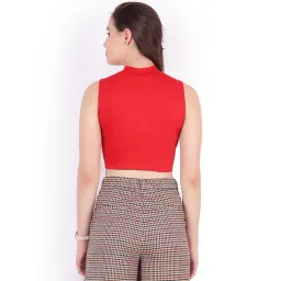 Cation Red Fitted Crop Top image 2