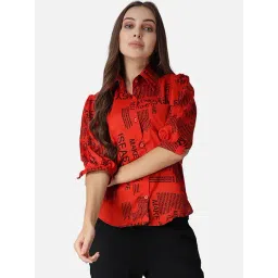 Cation Red Printed Shirt-picture-11