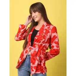 Cation Red Printed Shrug-picture-38
