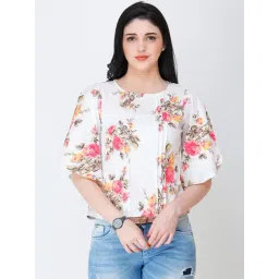 Cation White Floral Print Top-picture-18