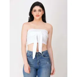 Cation White Off-Shoulder Tube Top-picture-33