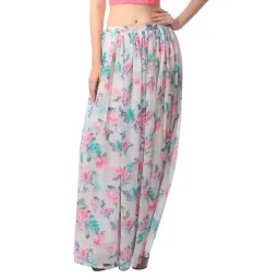Cation White Printed Maxi Skirt-picture-38