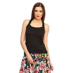 Cation Women Black Pure Cotton Top-picture-11