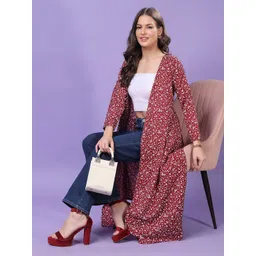 Cation Women Printed Longline Shrug-picture-27