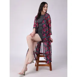 Cation Women Printed Longline Shrug-picture-31