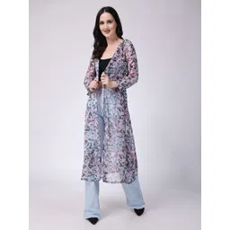 Cation Women Printed Longline Shrug-picture-40