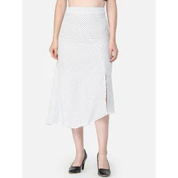 Cation Women Printed Midi A-Line Skirts-picture-30